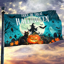 Load image into Gallery viewer, Trick or Treat Halloween Flag