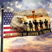 Load image into Gallery viewer, U.S. Veteran One Nation Under God Flag
