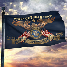 Load image into Gallery viewer, 1965 - 1971 Coast Guard Veteran Flag