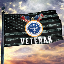 Load image into Gallery viewer, American Air Force Veteran – Patriotic Eagle Emblem Flag