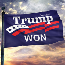 Load image into Gallery viewer, President Trump Won Flag