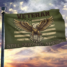 Load image into Gallery viewer, Veteran Still Serving America Flag