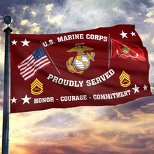 Load image into Gallery viewer, United States Marine Corps - Gunnery Sergeant Flag