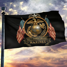 Load image into Gallery viewer, USMC 250 Years of Honor Flag