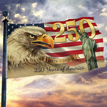 Load image into Gallery viewer, 250 Years of America Statue Flag