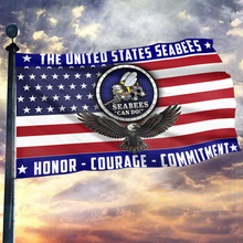 Load image into Gallery viewer, USA Seabees Eagle Flag