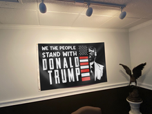 Load image into Gallery viewer, We The People Stand With Donald Trump Flag