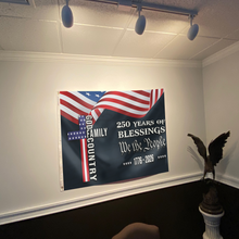Load image into Gallery viewer, 250 Years of American Blessings - Patriotic Faith &amp; Family Flag