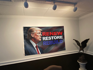 Trump Renew Restore Rebuild Flag