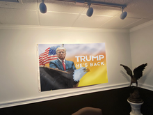 Load image into Gallery viewer, Trump He&#39;s Back Flag