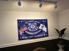 Load image into Gallery viewer, U.S. Coast Guard Proudly Served Flag