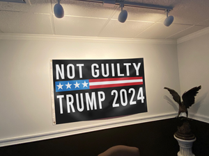 Not Guilty Trump 2024 Flag