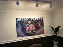 Load image into Gallery viewer, United States Bell and Eagle Flag