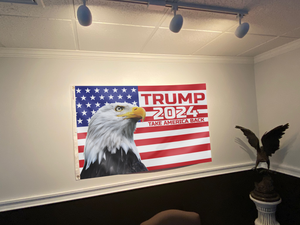 TRUMP 2024 Take America Back Eagle Flag