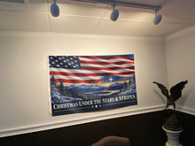 Load image into Gallery viewer, Christmas Under the Stars &amp; Stripes Flag