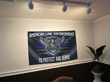 Load image into Gallery viewer, American Law Enforcement - To Protect and to Serve Flag