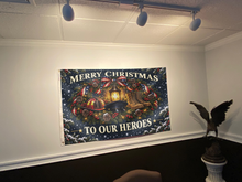 Load image into Gallery viewer, Merry Christmas to Our Heroes Flag