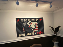 Load image into Gallery viewer, Trump Won Again 2024 Flag