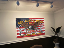 Load image into Gallery viewer, God, Guns &amp; Guts: Made America Flag