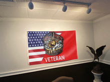 Load image into Gallery viewer, Marines Veteran Flag