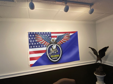 Load image into Gallery viewer, Seabees Can Do American Eagle Flag