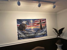 Load image into Gallery viewer, Faith Freedom &amp; Christmas Flag
