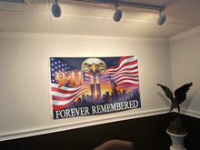 Load image into Gallery viewer, Eagle 911 Forever Remembered Flag