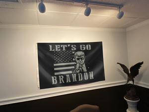 Let's GO Brandon B&W Flag