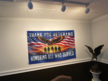 Load image into Gallery viewer, Thank You Veteran - Honoring All Who Served Flag