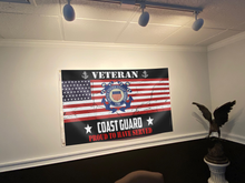 Load image into Gallery viewer, Veteran Coast Guard Flag