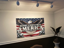 Load image into Gallery viewer, Merry Christmas America Flag