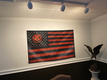 Load image into Gallery viewer, Halloween Jack O Lantern American Flag