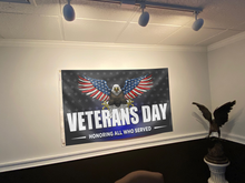 Load image into Gallery viewer, Veterans Day Eagle Flag