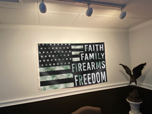 Load image into Gallery viewer, Faith Family Firearms Freedom Flag
