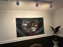 Load image into Gallery viewer, Golden Freedom Eagle Patriotic American Flag