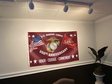 Load image into Gallery viewer, United States Marine Corps 250th Anniversary Flag