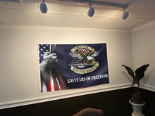 Load image into Gallery viewer, America We the People Blue Flag