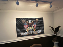 Load image into Gallery viewer, USA 250th Anniversary Bald Eagle Freedom Flag