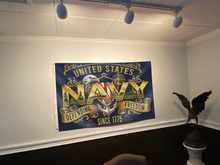 Load image into Gallery viewer, United States Navy Defending Freedom Flag