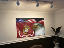 Load image into Gallery viewer, American–USMC Eagle Honor Flag