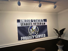 Load image into Gallery viewer, US Seabees Veteran Proudly Served Flag
