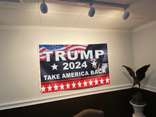 Load image into Gallery viewer, TRUMP 2024 Take America Back Eagle Flag