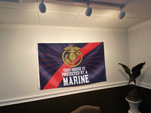 Load image into Gallery viewer, Defended by a United States Marine Flag