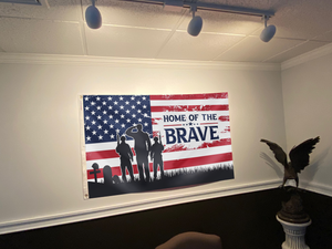 Home of the Brave USA Flag