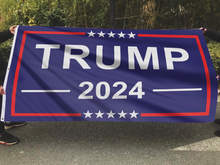 Load image into Gallery viewer, Trump 2024 Blue Flag