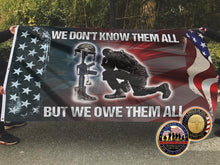 Load image into Gallery viewer, We Owe Them All Flag + Veteran Coin - Bundle