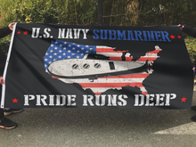 Load image into Gallery viewer, U.S. Navy Submariner Flag