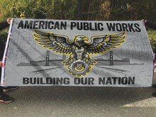 Load image into Gallery viewer, American Public Works Building Our Nation Flag