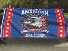 Load image into Gallery viewer, 250 Years of American Independence Eagle Flag