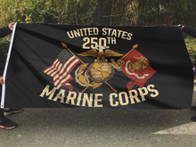 Load image into Gallery viewer, Forged in Valor – 250 Years Strong Flag